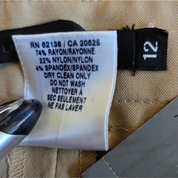 Vintage Guess Collection Y2K Chinos NWT Size 12 Fits Like an 8 Tall Camel - Picture 4 of 5